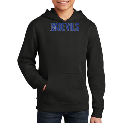 Blue Devil Gray Youth Hoodie Thumbnail
